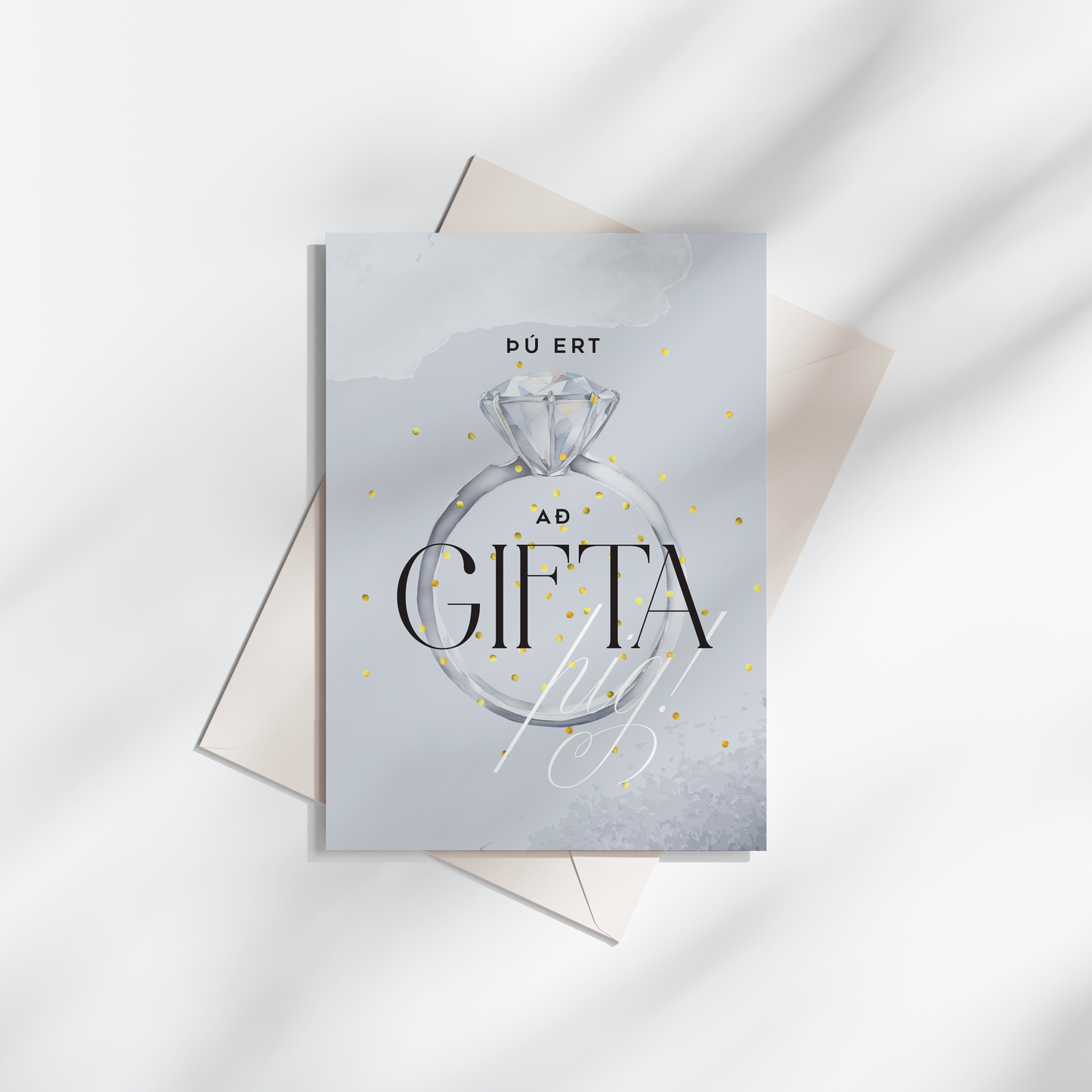 Tækifæriskort- Þú ert af gifta þig!