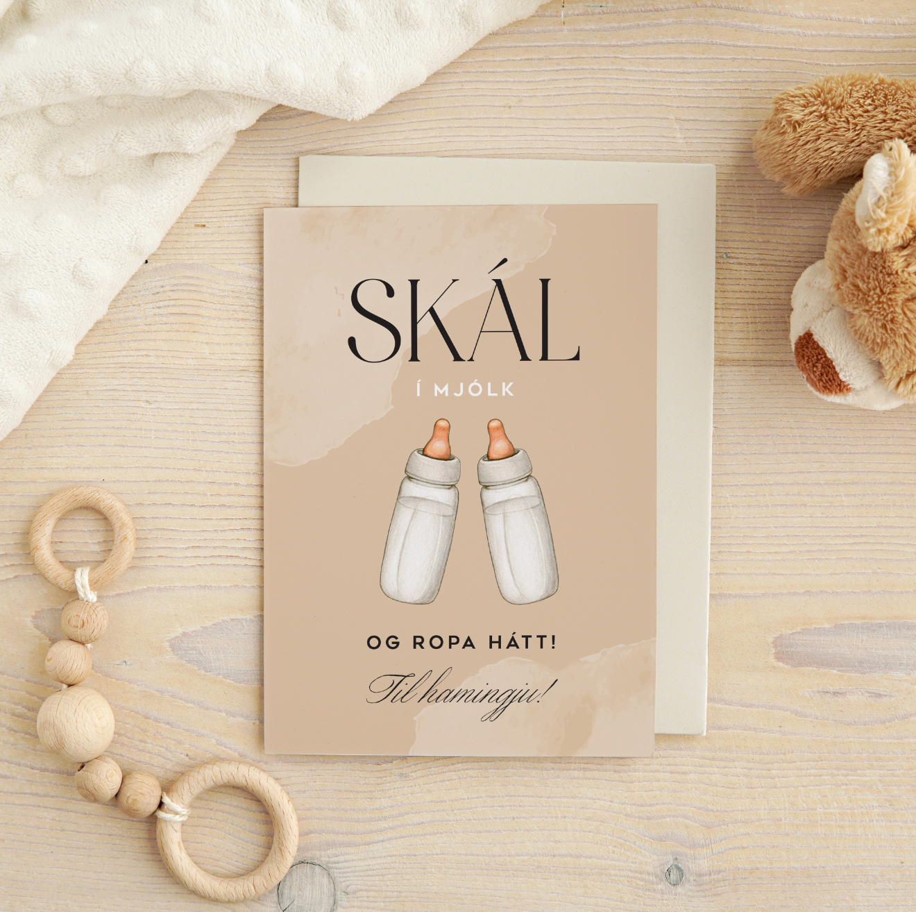 Tækifæriskort- Skál í mjólk!