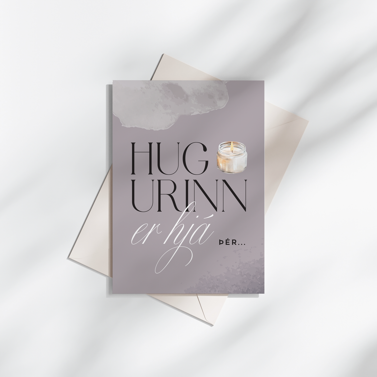 Tækifæriskort- Hugurinn er hjá þér