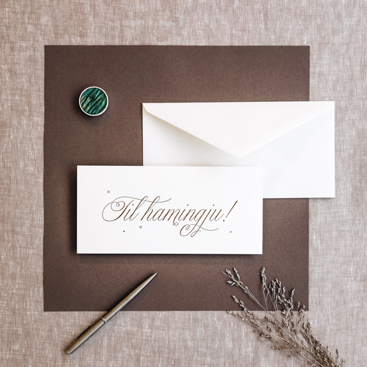 Tækifæriskort "Til hamingju!"