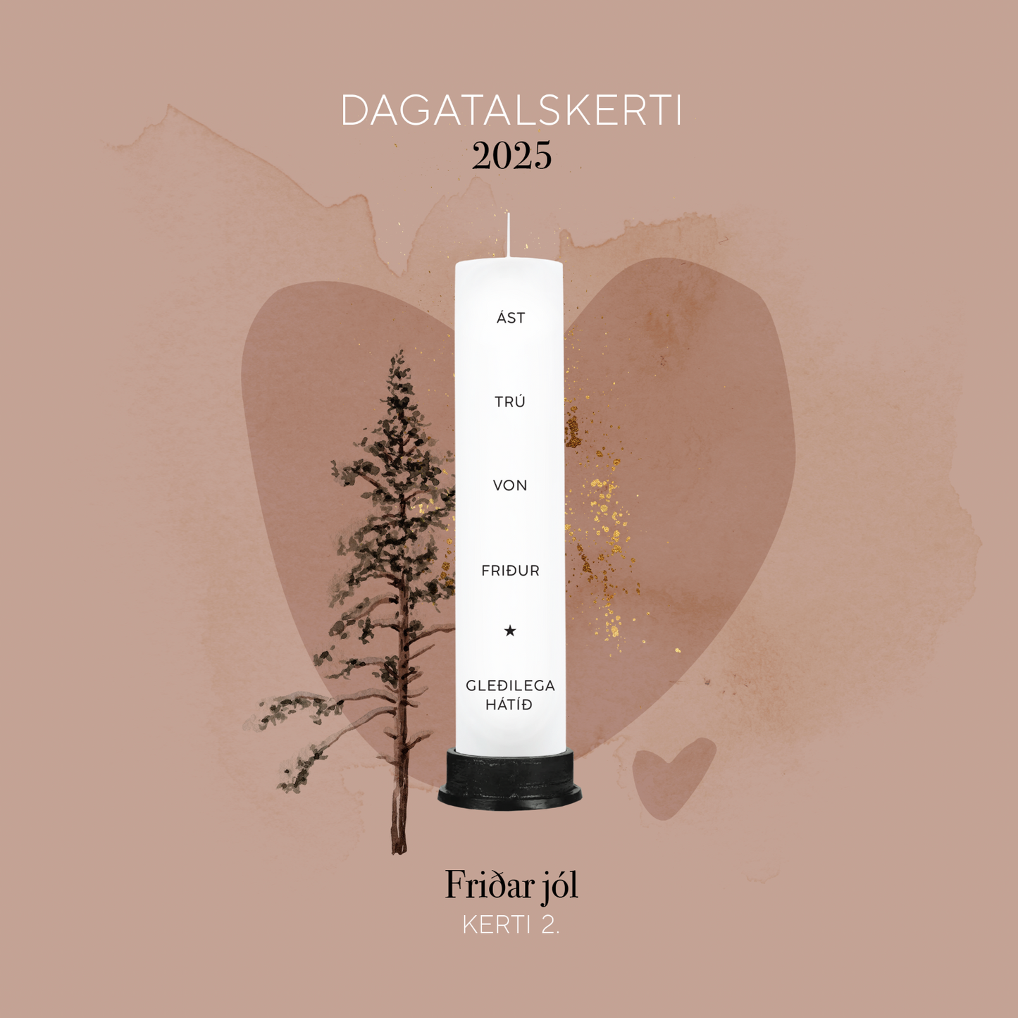 Dagatalskerti 2025 - "Friðar jól"