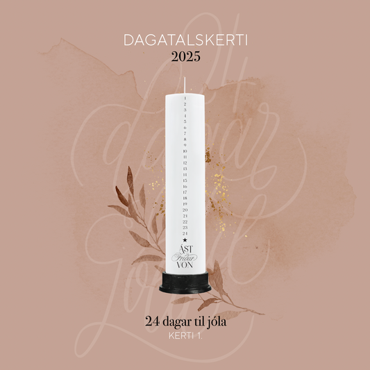 Dagatalskerti 2025 - "24 dagar til jóla"
