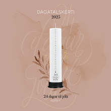 Load image into Gallery viewer, Dagatalskerti 2025 - &quot;24 dagar til jóla&quot;
