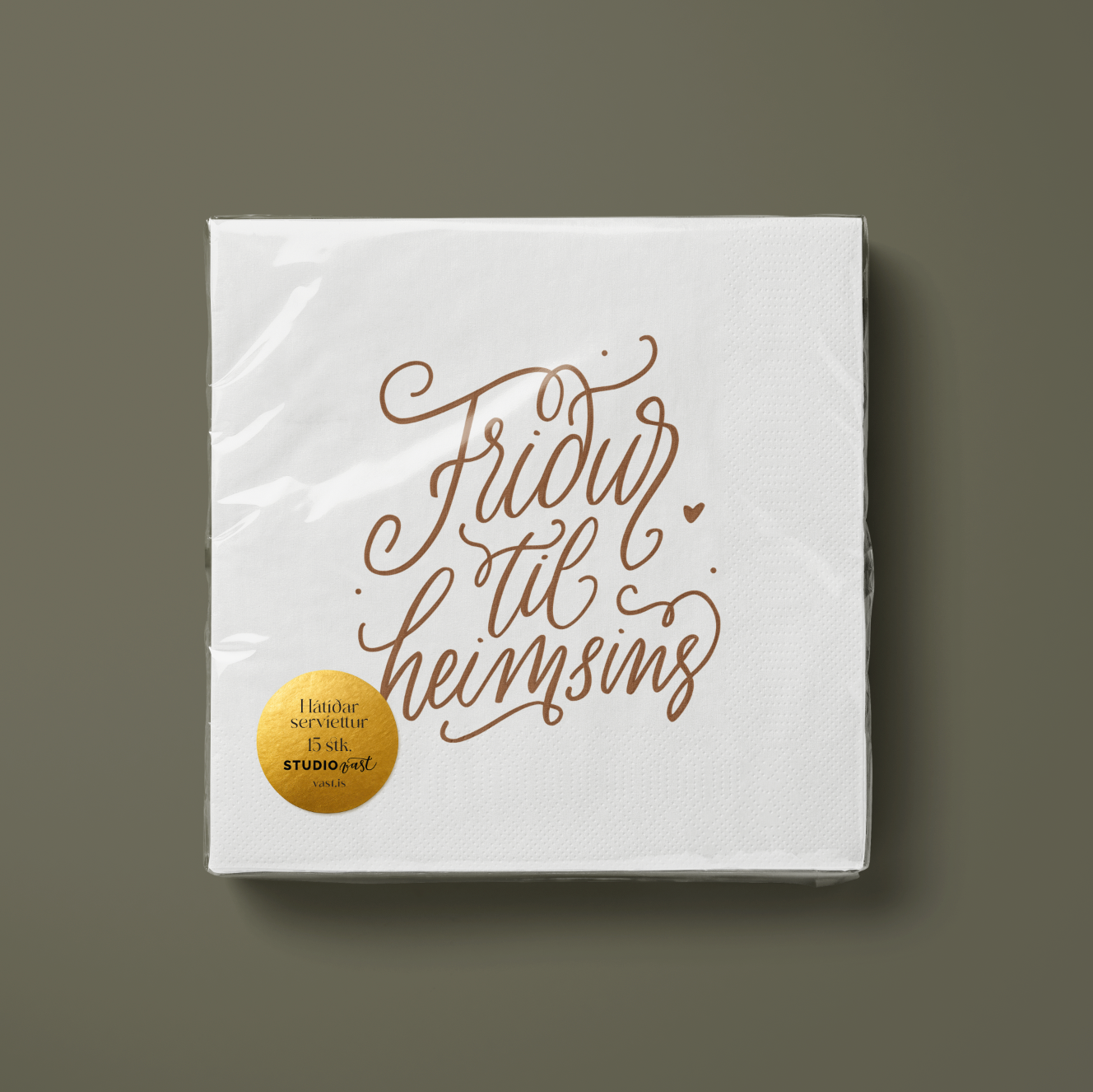 Servíettur - "Friður til heimsins"