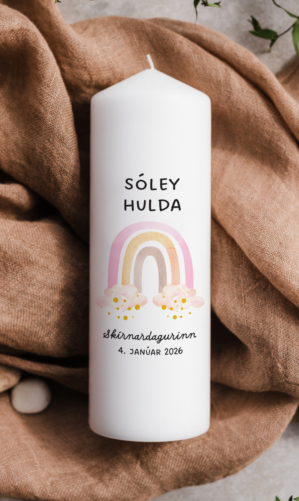 Kerti - "Bleikur regnbogi"