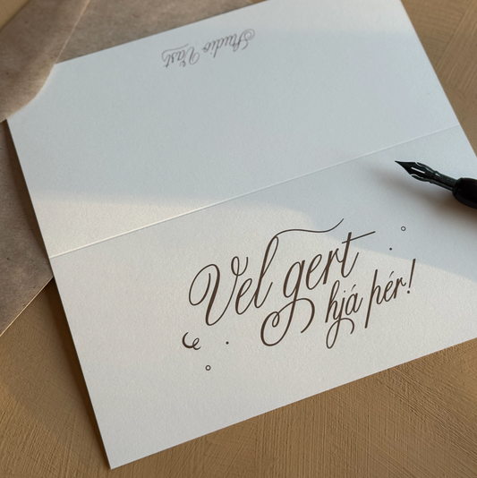 Tækifæriskort "Vel gert!"