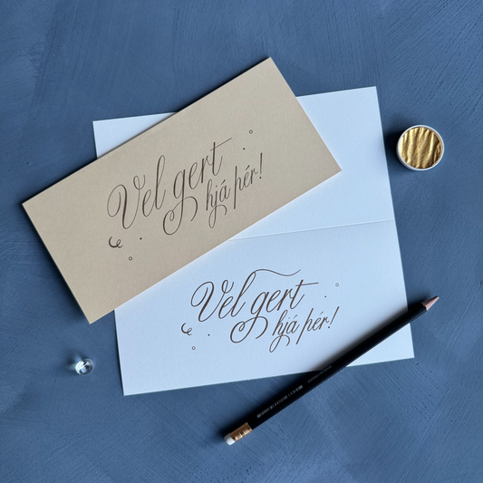 Tækifæriskort "Vel gert!"