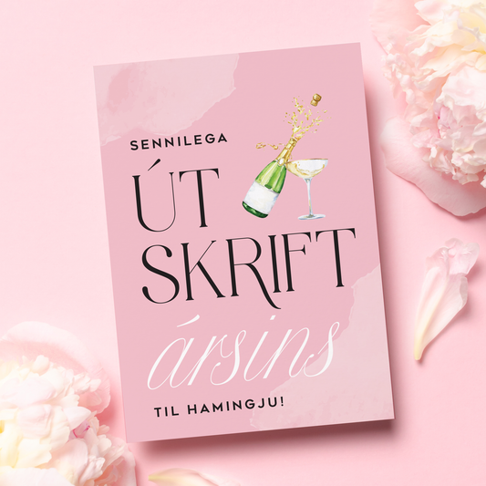 Tækifæriskort- Útskrift ársins