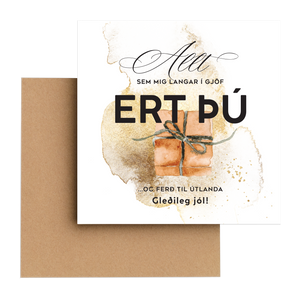 Jólakortapakki - "Þú ert gjöf" 5 stk.