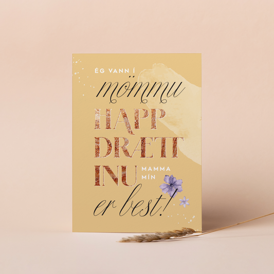 Tækifæriskort- Mömmuhappdrætti