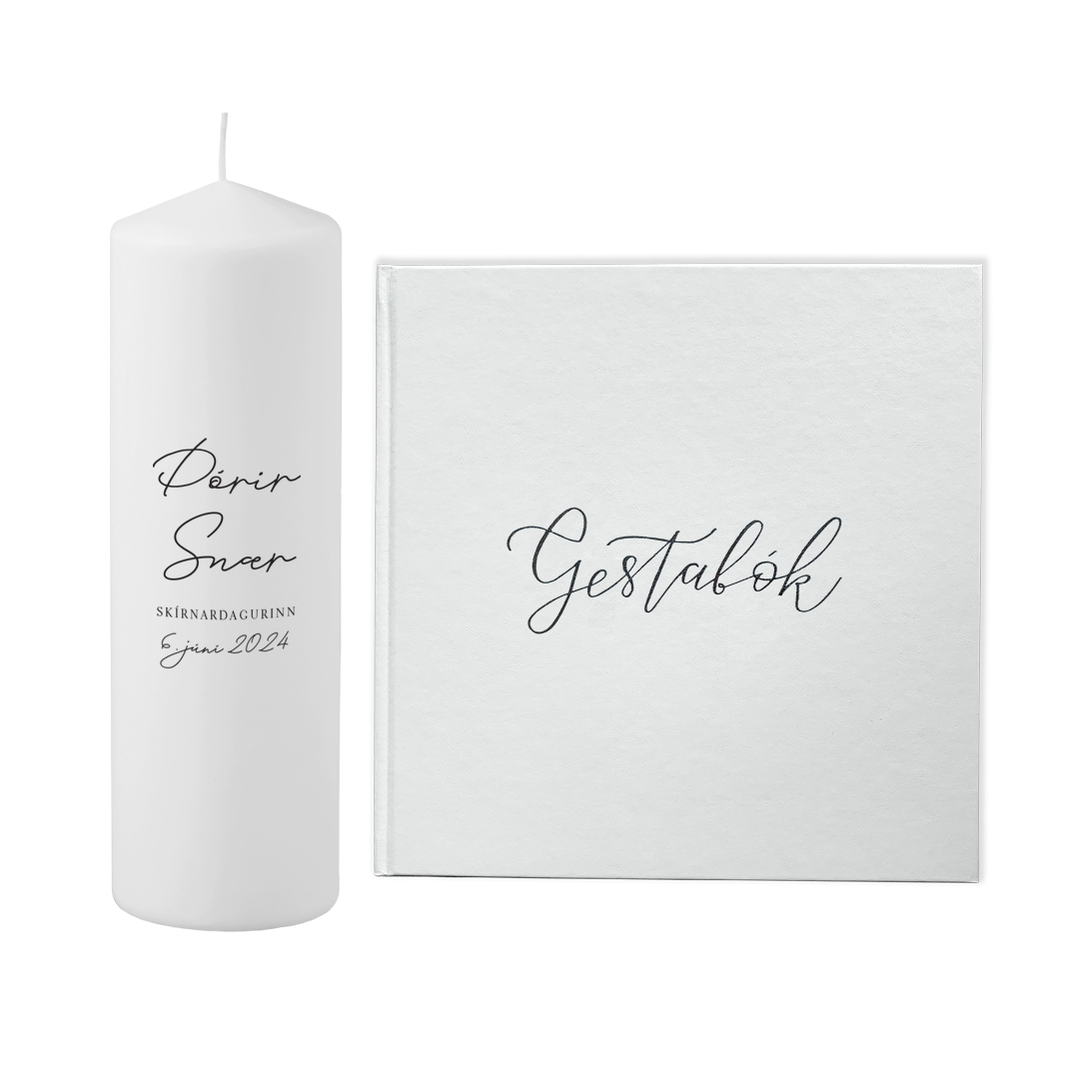 Skírnarpakki - "Kerti + gestabók 1."