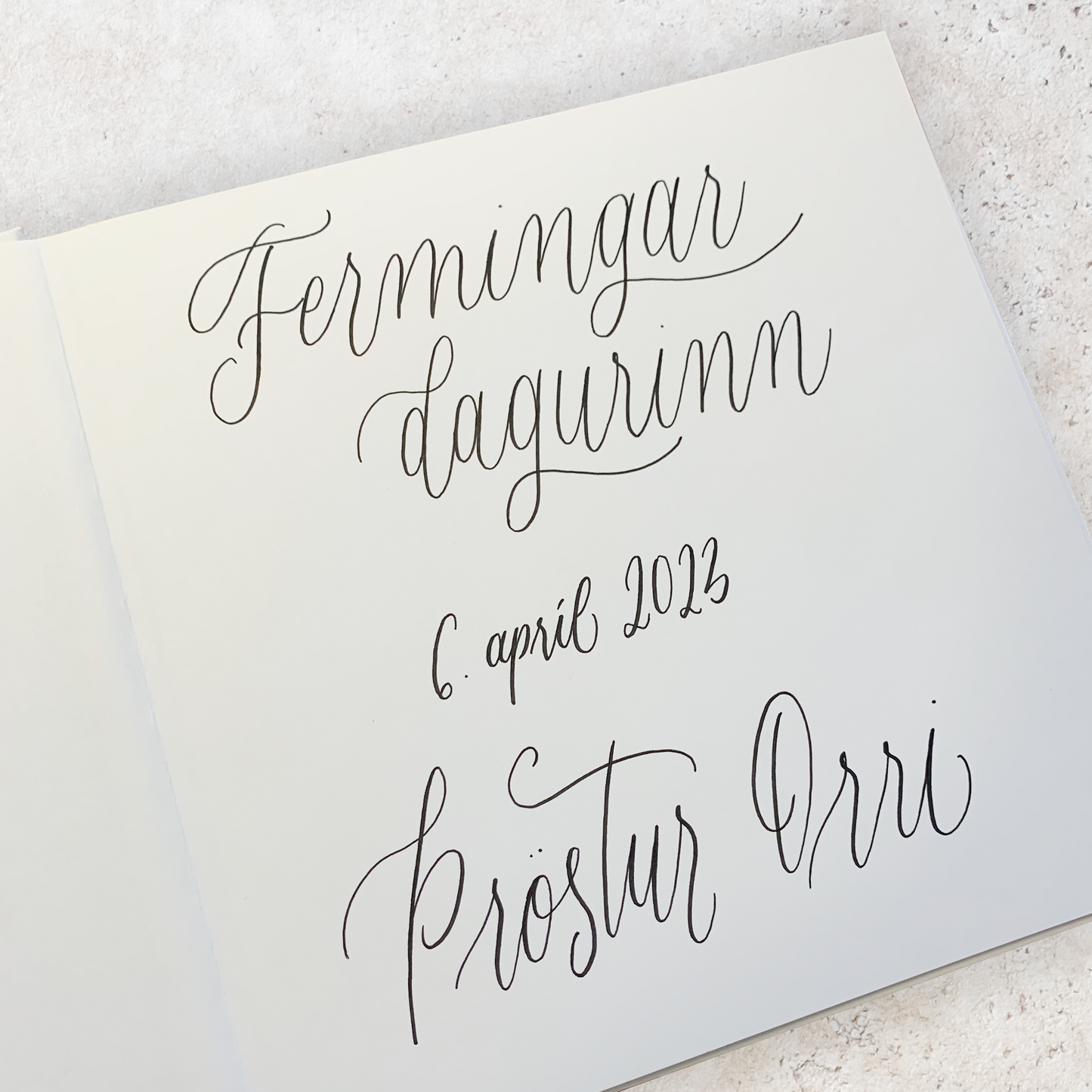 GESTABÓK - "Ferming 1"