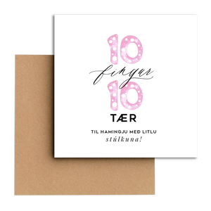 Tækifæriskort 41. -"10+10 stulka"