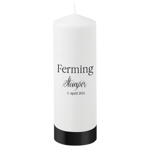 Fermingarkerti- "Merking nr.6"