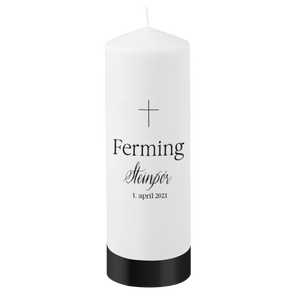 Fermingarkerti- "Merking nr.6"