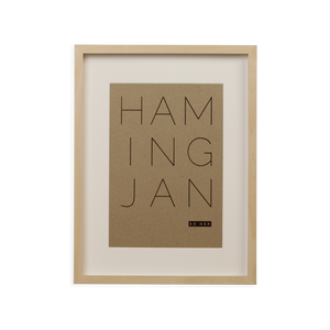 Mynd í ramma - "Hamingjan er hér"