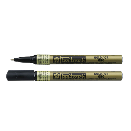 Sakura Pen-Touch 1.0 mm, Gylltur