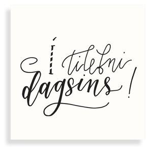 Tækifæriskort - "Í tilefni dagsins"
