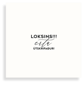 Tækifæriskort - "Vú hú!"