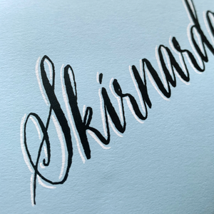 Peningaumslag/kort - "Skírnardagurinn- blátt"