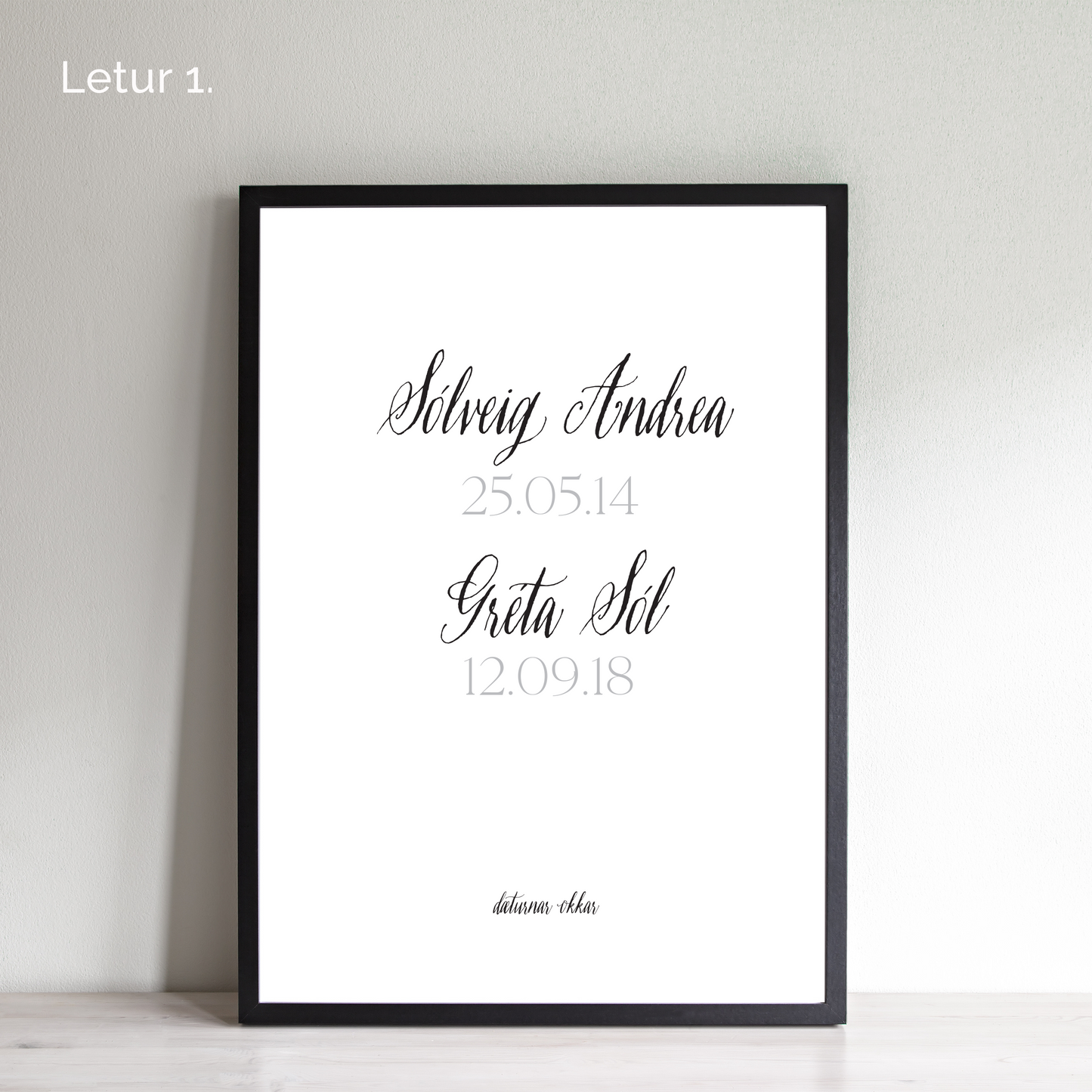 Veggspjald "Börnin okkar"