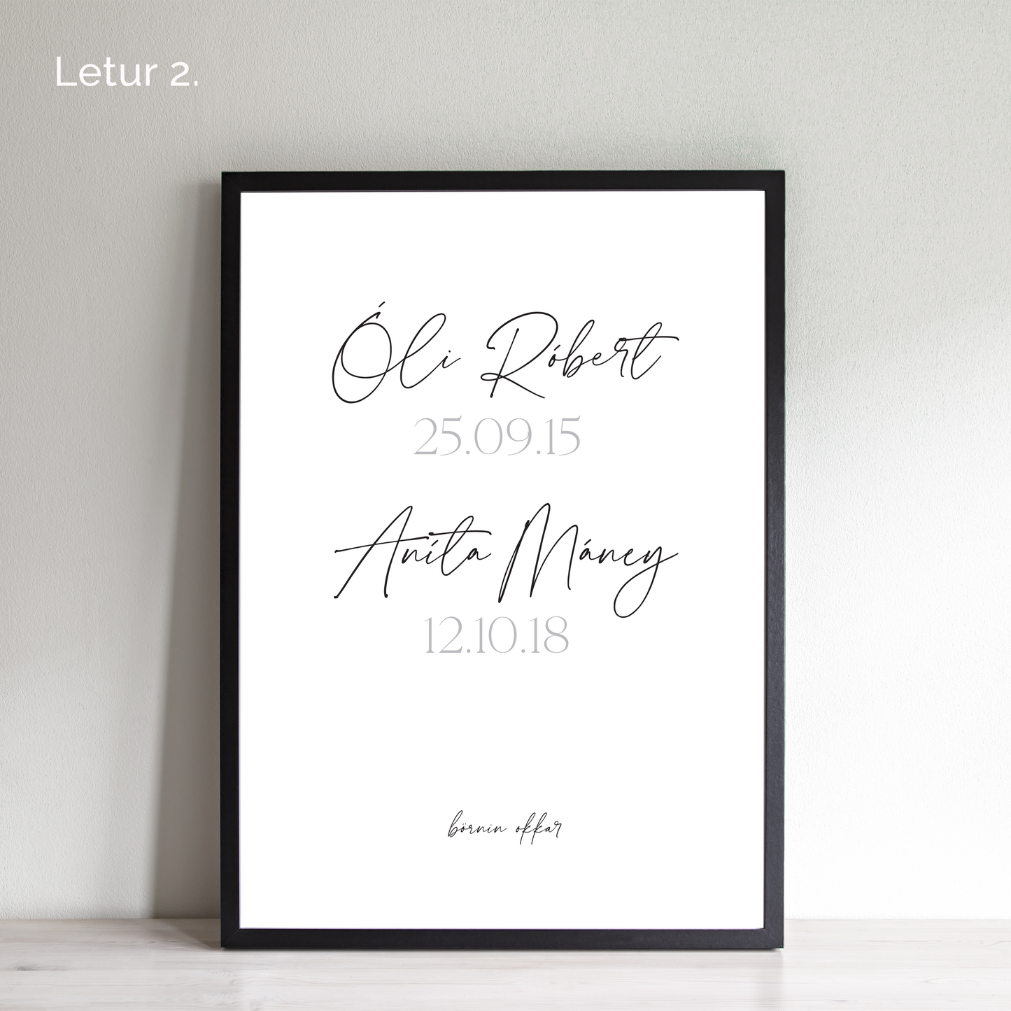 Veggspjald "Börnin okkar"