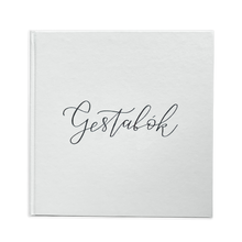 Load image into Gallery viewer, Gestabók + skrautritun fyrir skírn/nafnaveislu
