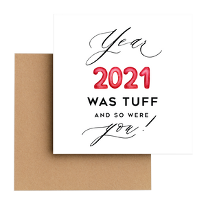 Jólakort -"Tuff year 2021"