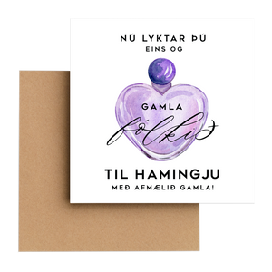 Tækifæriskort 4. -"Til hamingju gamla!"