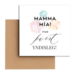 Tækifæriskort 29. -"Mamma mía- þú!""