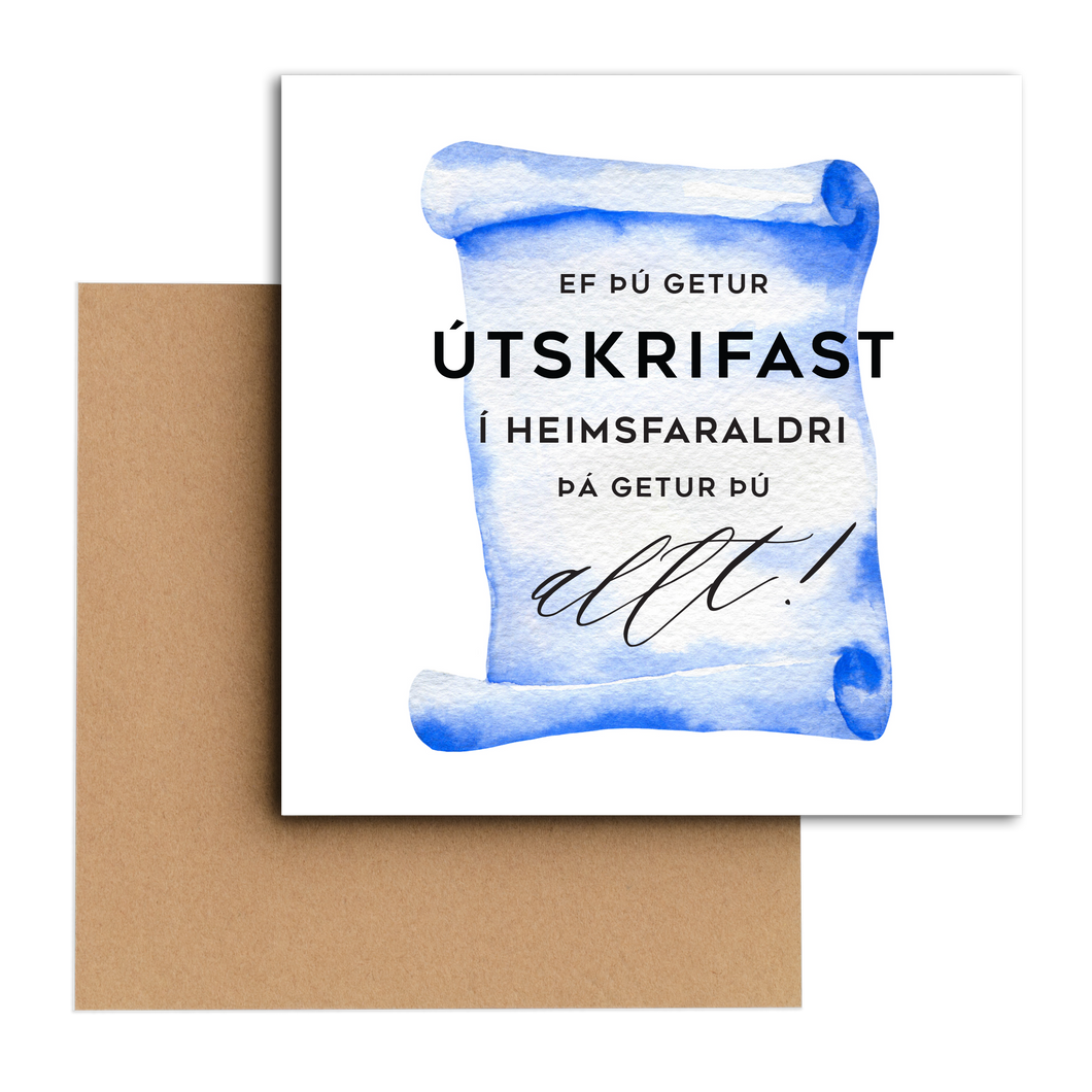 Tækifæriskort 36. -